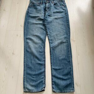 Lucky Brand Men's Ultra Soft Medium Blue 121 Heritage Slim Jeans Size 34W 32L